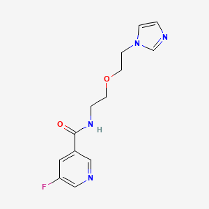 5-fluoro-N-{2-[2-(1H-imidazol-1-yl)ethoxy]ethyl}pyridine-3-carboxamide