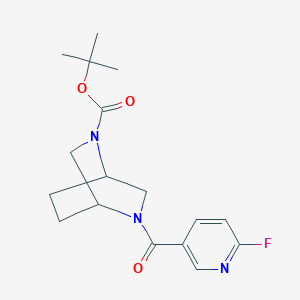 Tert-butyl 5-(6-fluoropyridine-3-carbonyl)-2,5-diazabicyclo[2.2.2]octane-2-carboxylate