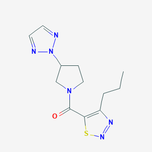 (3-(2H-1,2,3-triazol-2-yl)pyrrolidin-1-yl)(4-propyl-1,2,3-thiadiazol-5-yl)methanone