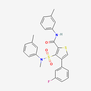 4-(3-fluorophenyl)-3-{[methyl(3-methylphenyl)amino]sulfonyl}-N-(3-methylphenyl)thiophene-2-carboxamide