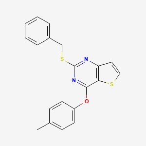 2-(Benzylsulfanyl)-4-(4-methylphenoxy)thieno[3,2-d]pyrimidine