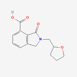 3-Oxo-2-(tetrahydro-furan-2-ylmethyl)-2,3-dihydro-1H-isoindole-4-carboxylic acid