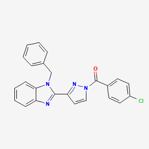 [3-(1-benzyl-1H-1,3-benzimidazol-2-yl)-1H-pyrazol-1-yl](4-chlorophenyl)methanone