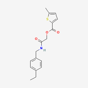2-((4-Ethylbenzyl)amino)-2-oxoethyl 5-methylthiophene-2-carboxylate