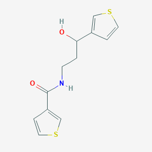 N-(3-hydroxy-3-(thiophen-3-yl)propyl)thiophene-3-carboxamide