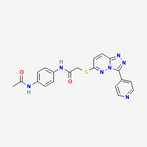 N-(4-acetamidophenyl)-2-((3-(pyridin-4-yl)-[1,2,4]triazolo[4,3-b]pyridazin-6-yl)thio)acetamide