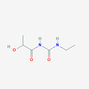 molecular formula C6H12N2O3 B2550259 1-Ethyl-3-(2-hydroxypropanoyl)urea CAS No. 1154989-70-4