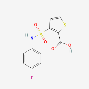 3-[(4-Fluorophenyl)sulfamoyl]thiophene-2-carboxylic acid