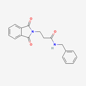 molecular formula C18H16N2O3 B2550271 N-benzyl-3-(1,3-dioxoisoindol-2-yl)propanamide CAS No. 4905-27-5