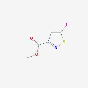 molecular formula C5H4INO2S B2550286 Methyl 5-iodo-1,2-thiazole-3-carboxylate CAS No. 2137620-36-9