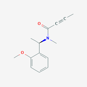 molecular formula C14H17NO2 B2550341 N-[(1R)-1-(2-Methoxyphenyl)ethyl]-N-methylbut-2-ynamide CAS No. 2411177-54-1