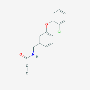 molecular formula C17H14ClNO2 B2550350 N-{[3-(2-chlorophenoxy)phenyl]methyl}but-2-ynamide CAS No. 2411202-17-8