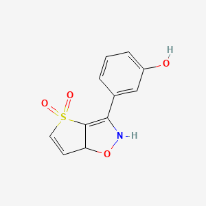 B2550371 3-(4,4-Dioxo-2,6a-dihydrothieno[2,3-d][1,2]oxazol-3-yl)phenol CAS No. 2138358-28-6