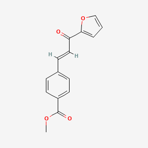 molecular formula C15H12O4 B2550441 methyl 4-[(1E)-3-(furan-2-yl)-3-oxoprop-1-en-1-yl]benzoate CAS No. 865591-22-6