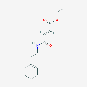 molecular formula C14H21NO3 B2550446 ethyl (2E)-3-[N-(2-cyclohex-1-enylethyl)carbamoyl]prop-2-enoate CAS No. 328024-39-1