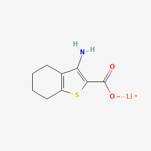 molecular formula C9H10LiNO2S B2550469 Lithium;3-amino-4,5,6,7-tetrahydro-1-benzothiophene-2-carboxylate CAS No. 2490404-50-5