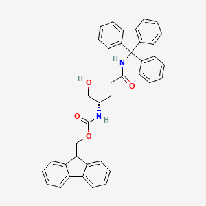 B2550472 (S)-2-(9H-Fluorene-9-ylmethoxycarbonylamino)-5-oxo-5-(tritylamino)-1-pentanol CAS No. 885498-86-2