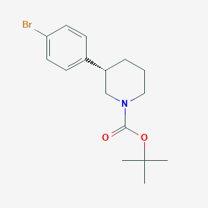 molecular formula C16H22BrNO2 B2550497 tert-Butyl (3s)-3-(4-bromophenyl)-piperidine-1-carboxylate CAS No. 1476776-55-2