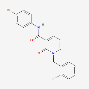 N-(4-bromophenyl)-1-(2-fluorobenzyl)-2-oxo-1,2-dihydropyridine-3-carboxamide