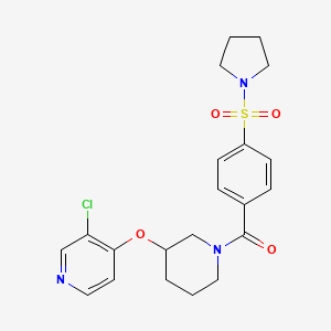 (3-((3-Chloropyridin-4-yl)oxy)piperidin-1-yl)(4-(pyrrolidin-1-ylsulfonyl)phenyl)methanone