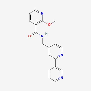 N-([2,3'-bipyridin]-4-ylmethyl)-2-methoxynicotinamide