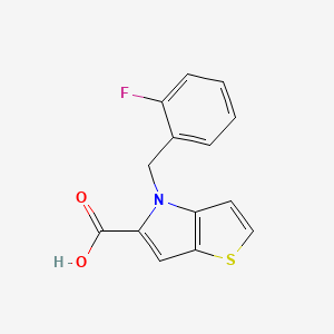 4-[(2-Fluorophenyl)methyl]thieno[3,2-b]pyrrole-5-carboxylic acid