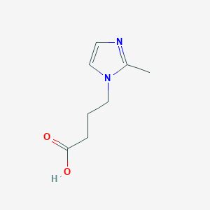 molecular formula C8H12N2O2 B025506 4-(2-甲基-1H-咪唑-1-基)丁酸 CAS No. 110525-54-7