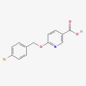 6-[(4-Bromophenyl)methoxy]pyridine-3-carboxylic acid