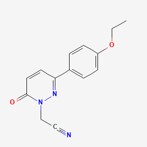 2-[3-(4-Ethoxyphenyl)-6-oxopyridazin-1-yl]acetonitrile