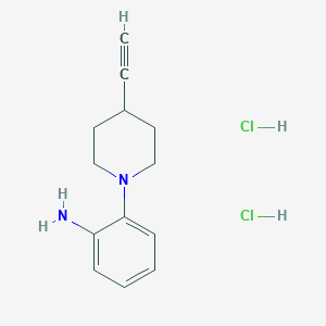2-(4-Ethynylpiperidin-1-yl)aniline;dihydrochloride