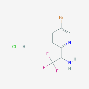 1-(5-Bromopyridin-2-yl)-2,2,2-trifluoroethanamine;hydrochloride