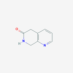 molecular formula C8H8N2O B2550629 7,8-Dihydro-1,7-naphthyridin-6(5H)-one CAS No. 853648-47-2