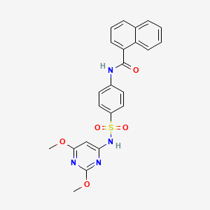 N-(4-(N-(2,6-dimethoxypyrimidin-4-yl)sulfamoyl)phenyl)-1-naphthamide