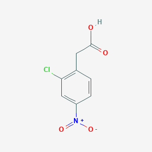molecular formula C8H6ClNO4 B2550634 2-(2-Chloro-4-nitrophenyl)acetic acid CAS No. 73088-11-6