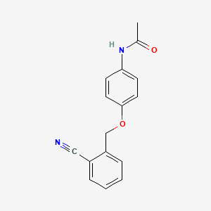 molecular formula C16H14N2O2 B2550660 N-{4-[(2-cyanobenzyl)oxy]phenyl}acetamide CAS No. 852386-93-7