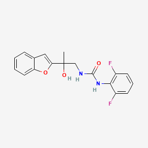1-(2-(Benzofuran-2-yl)-2-hydroxypropyl)-3-(2,6-difluorophenyl)urea