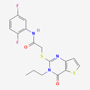 N-(2,5-difluorophenyl)-2-[(4-oxo-3-propyl-3,4-dihydrothieno[3,2-d]pyrimidin-2-yl)sulfanyl]acetamide