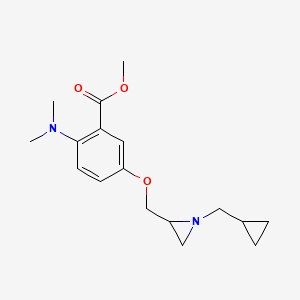 Methyl 5-[[1-(cyclopropylmethyl)aziridin-2-yl]methoxy]-2-(dimethylamino)benzoate