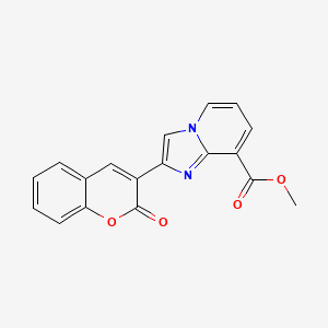 methyl 2-(2-oxo-2H-chromen-3-yl)imidazo[1,2-a]pyridine-8-carboxylate