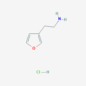 molecular formula C6H10ClNO B2550836 2-(Furan-3-yl)ethan-1-amine hydrochloride CAS No. 1989672-71-0