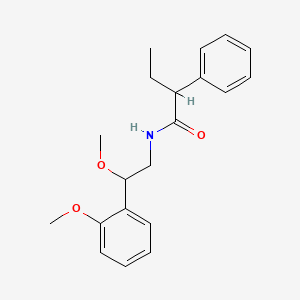 molecular formula C20H25NO3 B2550898 N-[2-methoxy-2-(2-methoxyphenyl)ethyl]-2-phenylbutanamide CAS No. 1798618-86-6