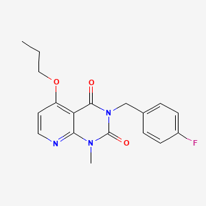 3-(4-fluorobenzyl)-1-methyl-5-propoxypyrido[2,3-d]pyrimidine-2,4(1H,3H)-dione