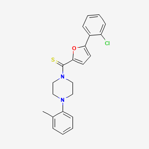 (5-(2-Chlorophenyl)furan-2-yl)(4-(o-tolyl)piperazin-1-yl)methanethione