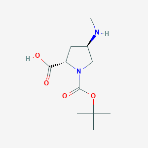 (2S,4R)-1-[(tert-butoxy)carbonyl]-4-(methylamino)pyrrolidine-2-carboxylic acid