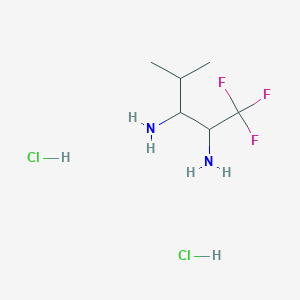 1,1,1-Trifluoro-4-methylpentane-2,3-diamine dihydrochloride