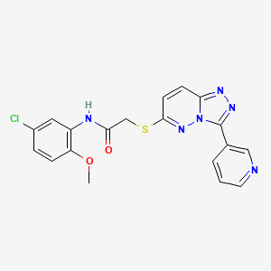 N-(5-chloro-2-methoxyphenyl)-2-((3-(pyridin-3-yl)-[1,2,4]triazolo[4,3-b]pyridazin-6-yl)thio)acetamide