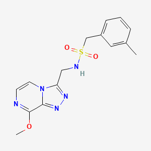 N-((8-methoxy-[1,2,4]triazolo[4,3-a]pyrazin-3-yl)methyl)-1-(m-tolyl)methanesulfonamide