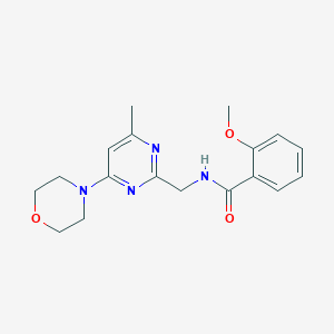 2-methoxy-N-((4-methyl-6-morpholinopyrimidin-2-yl)methyl)benzamide