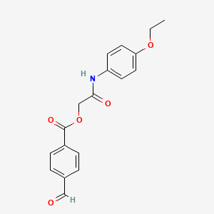 molecular formula C18H17NO5 B2550978 [(4-ETHOXYPHENYL)CARBAMOYL]METHYL 4-FORMYLBENZOATE CAS No. 737820-48-3