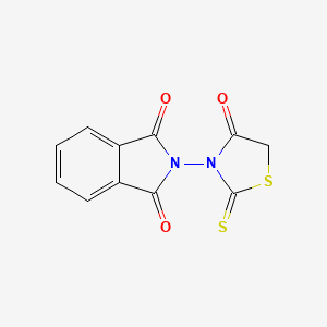 molecular formula C11H6N2O3S2 B2550991 2-(4-oxo-2-sulfanylidene-1,3-thiazolidin-3-yl)-2,3-dihydro-1H-isoindole-1,3-dione CAS No. 182558-48-1